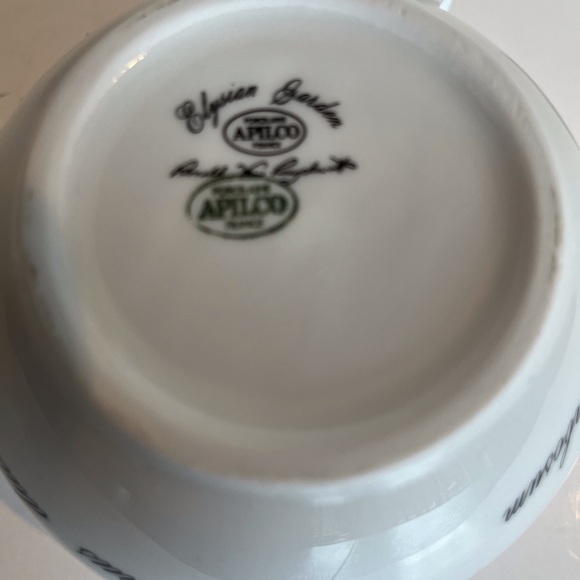 Apilco French Elysian Garden Porcelaine Oversized Breakfast Cup and Saucer - Picture 9 of 15